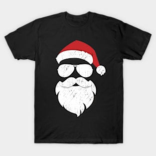 Santa Claus Face With Sunglasses T-Shirt